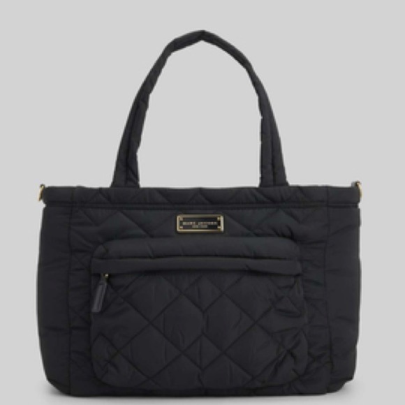 Marc Jacobs Quilted Nylon Baby Diaper Bag Travel Commute Duffle Black - Picture 16 of 16